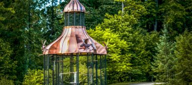 Парк усадьбы Алуксне и фонтаны