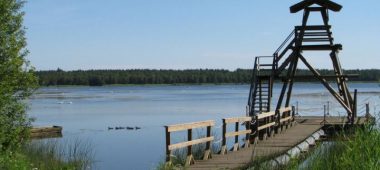 Пешеходная тропа на озере Слока