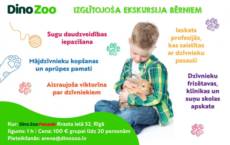 Dino Zoo ekskursijas