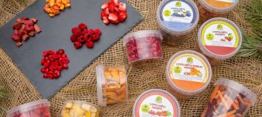 Зеленые открытые сублимированные продукты