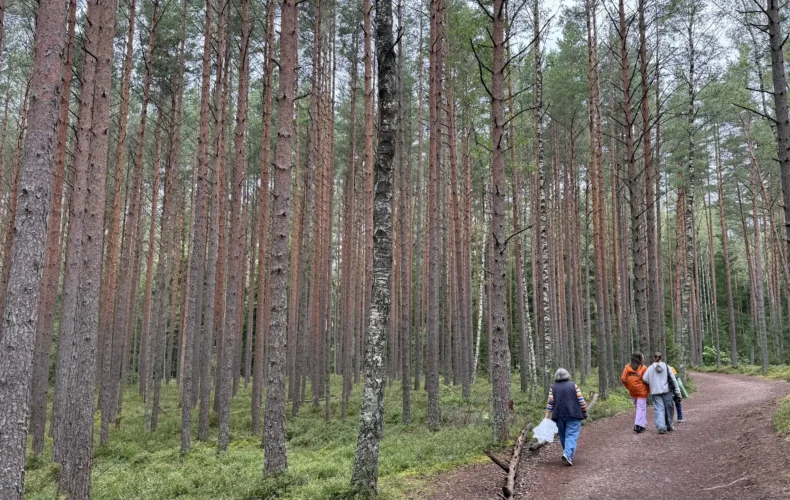 skolēnu ekskursija Gaujas Nacionālajā parkā
